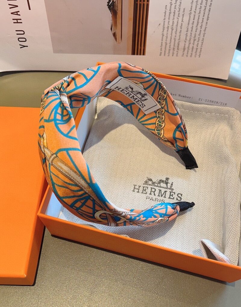 Hermes Hairband Orange For Women