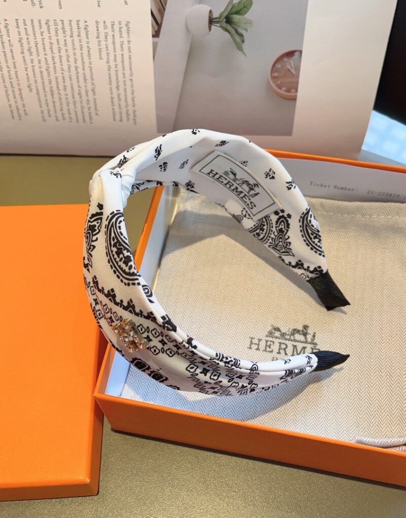 Hermes Hairband White For Women