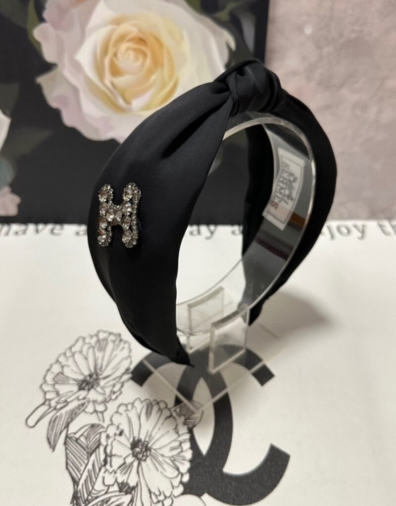 Hermes Knot Hairband Black For Women