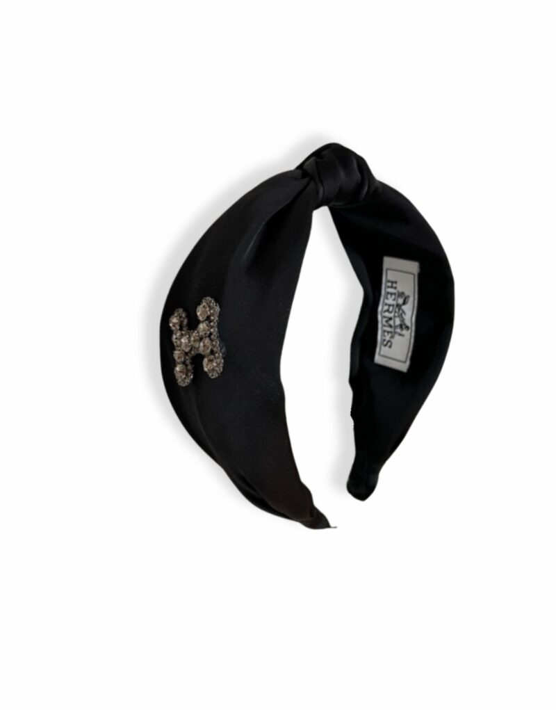 Hermes Knot Hairband Black For Women