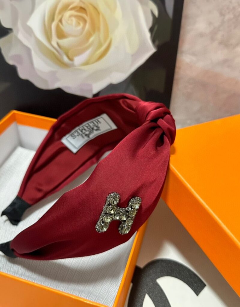 Hermes Knot Hairband Red For Women