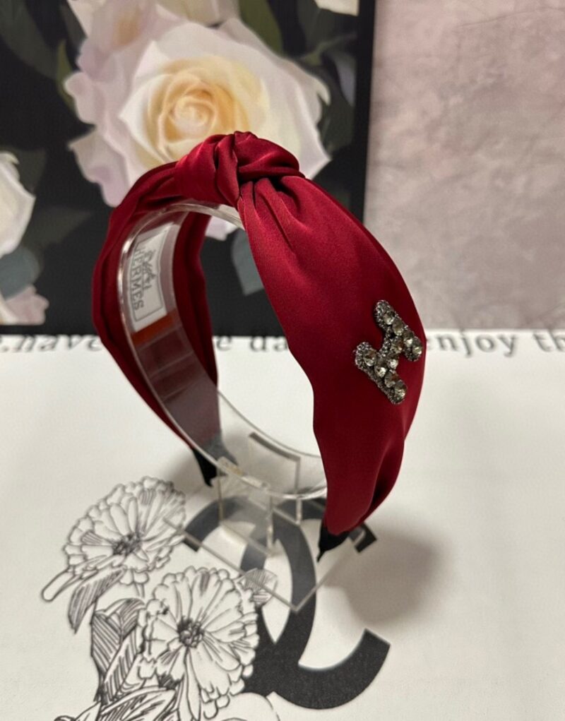 Hermes Knot Hairband Red For Women