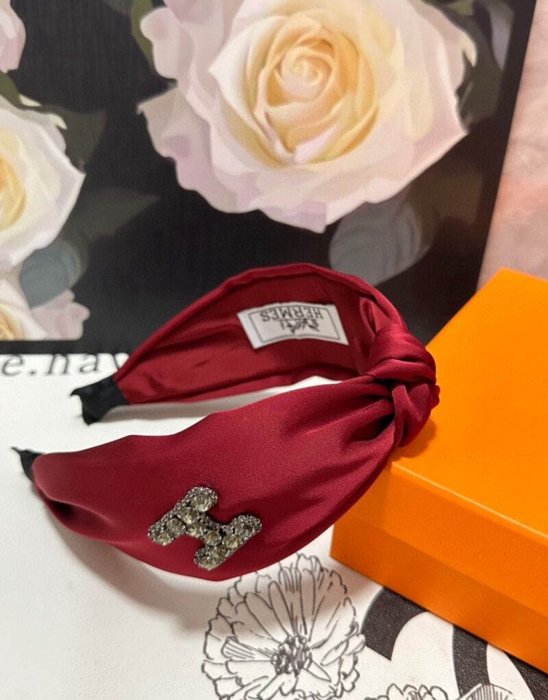 Hermes Knot Hairband Red For Women