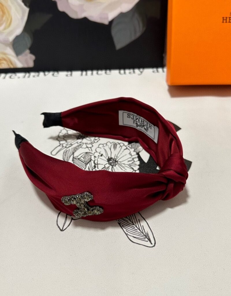 Hermes Knot Hairband Red For Women