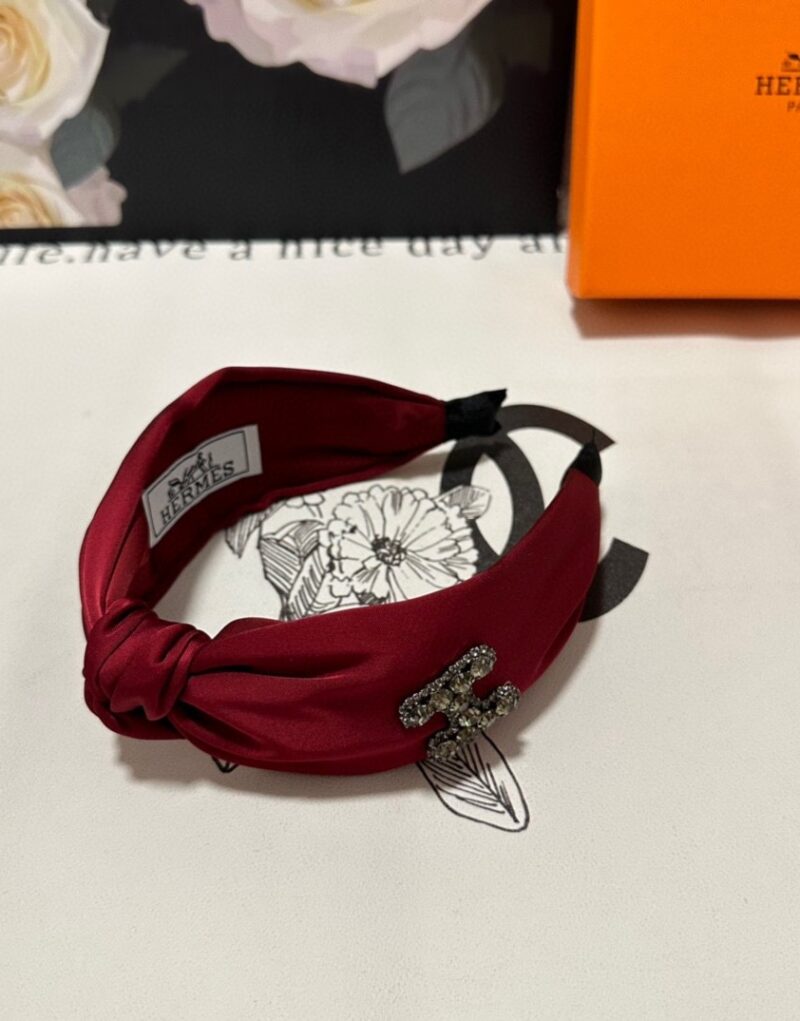 Hermes Knot Hairband Red For Women