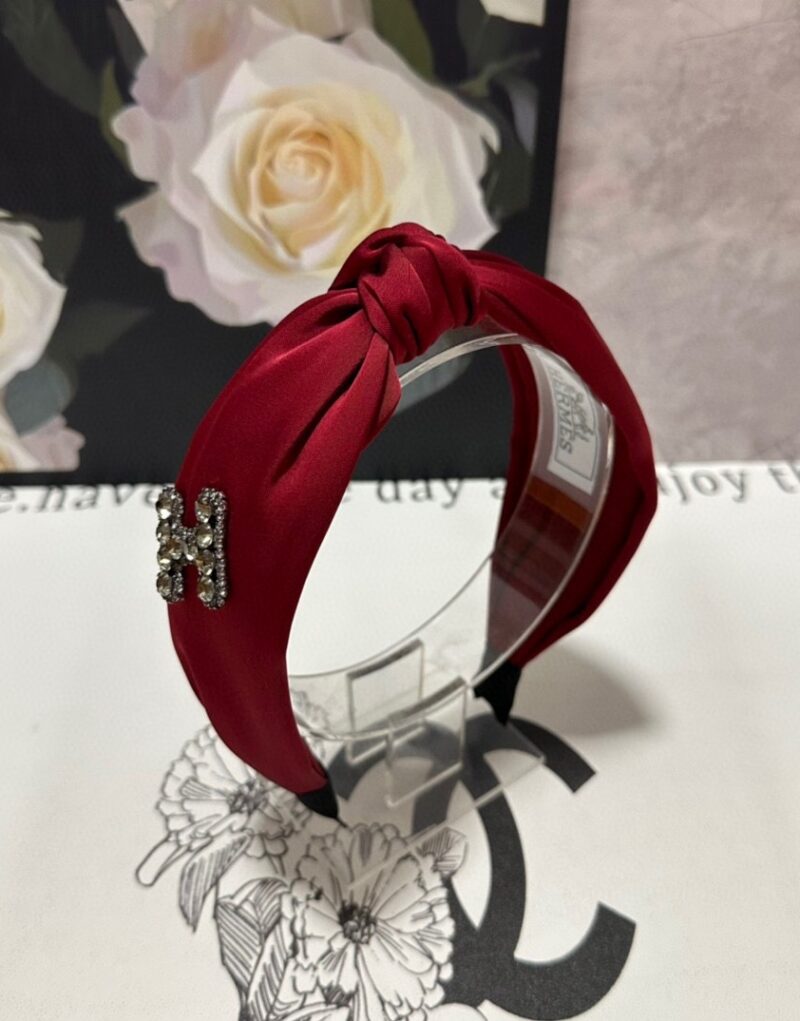 Hermes Knot Hairband Red For Women