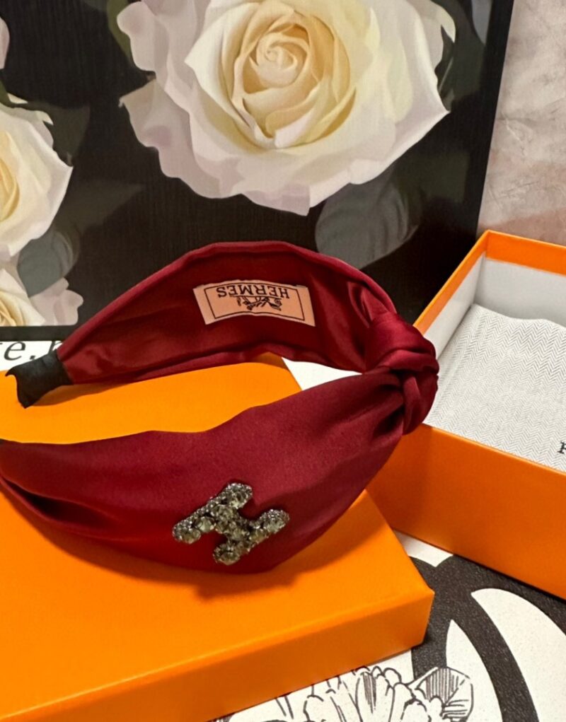 Hermes Knot Hairband Red For Women