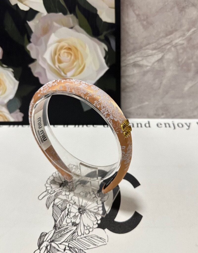 Miu Miu Hairband Brown For Women