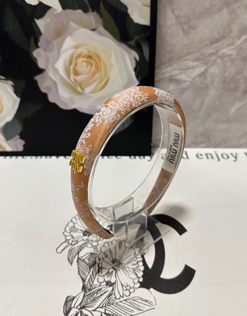 Miu Miu Hairband Brown For Women