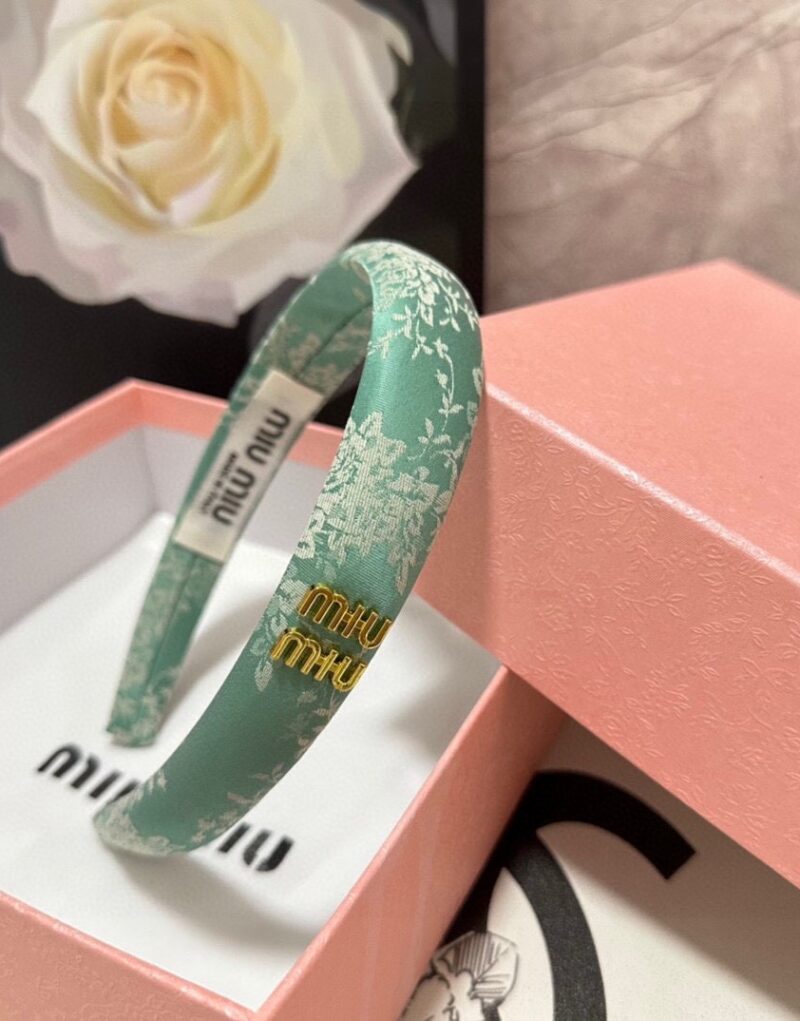 Miu Miu Hairband Light Blue For Women