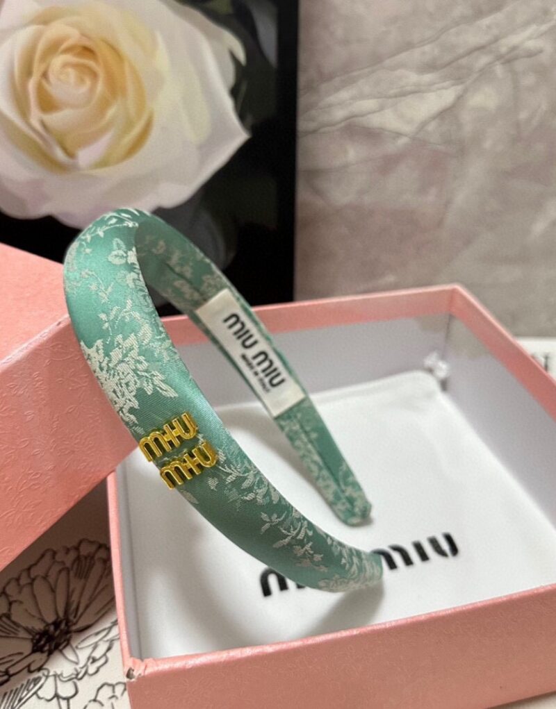 Miu Miu Hairband Light Blue For Women