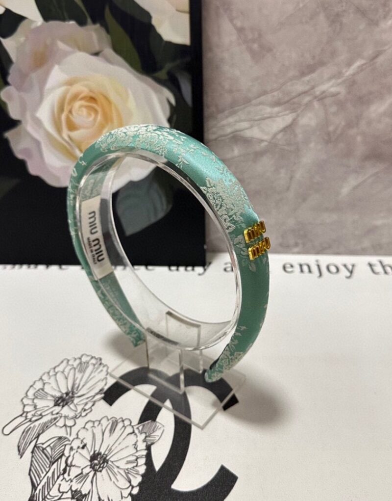 Miu Miu Hairband Light Blue For Women