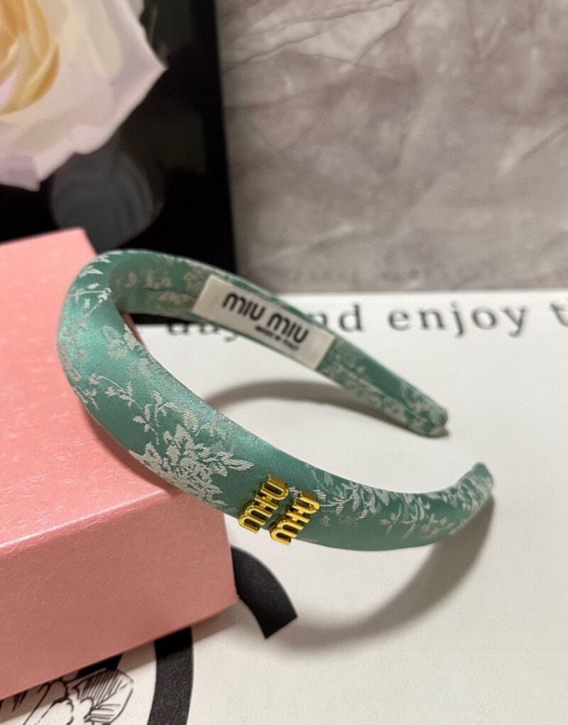 Miu Miu Hairband Light Blue For Women