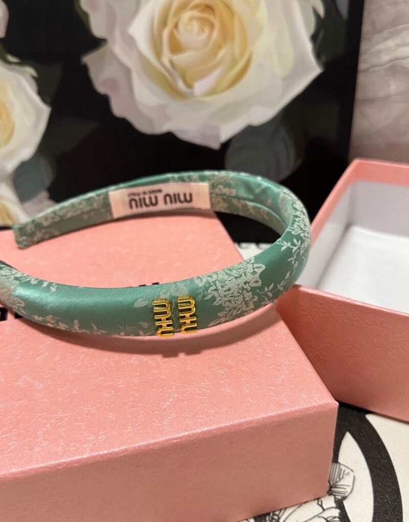 Miu Miu Hairband Light Blue For Women