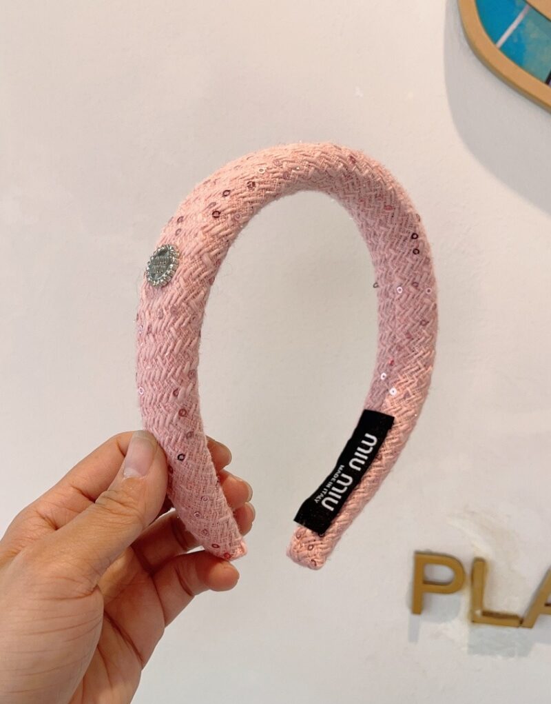 Miu Miu Hairband Pink For Women