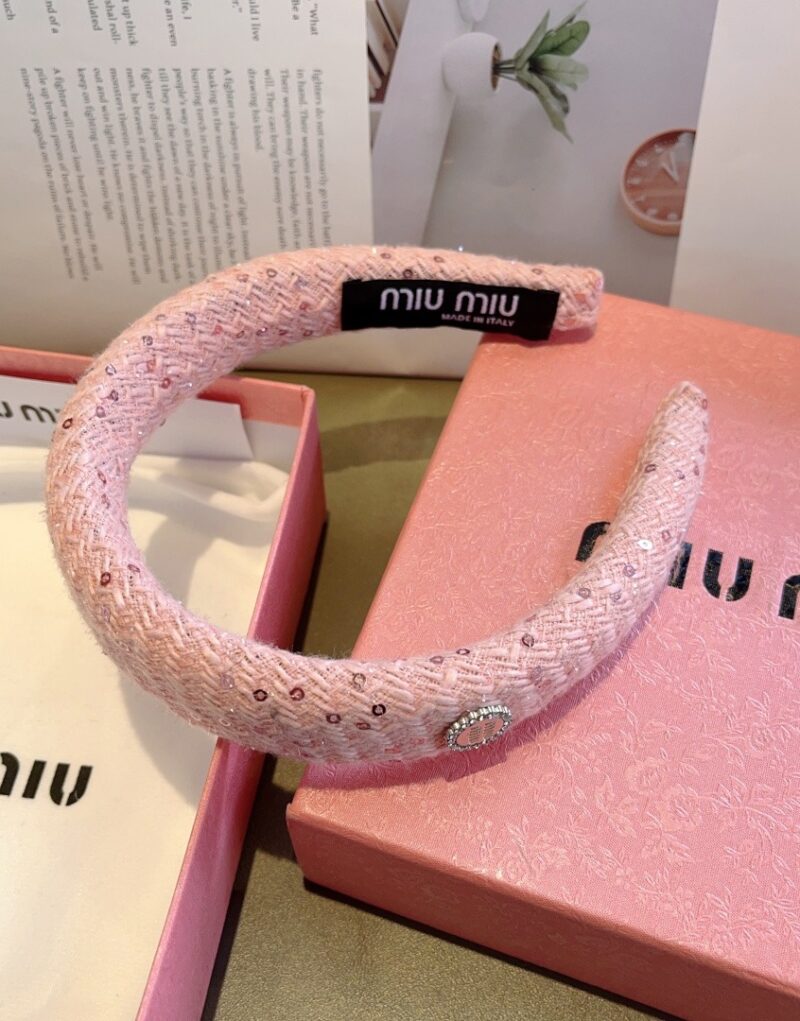 Miu Miu Hairband Pink For Women