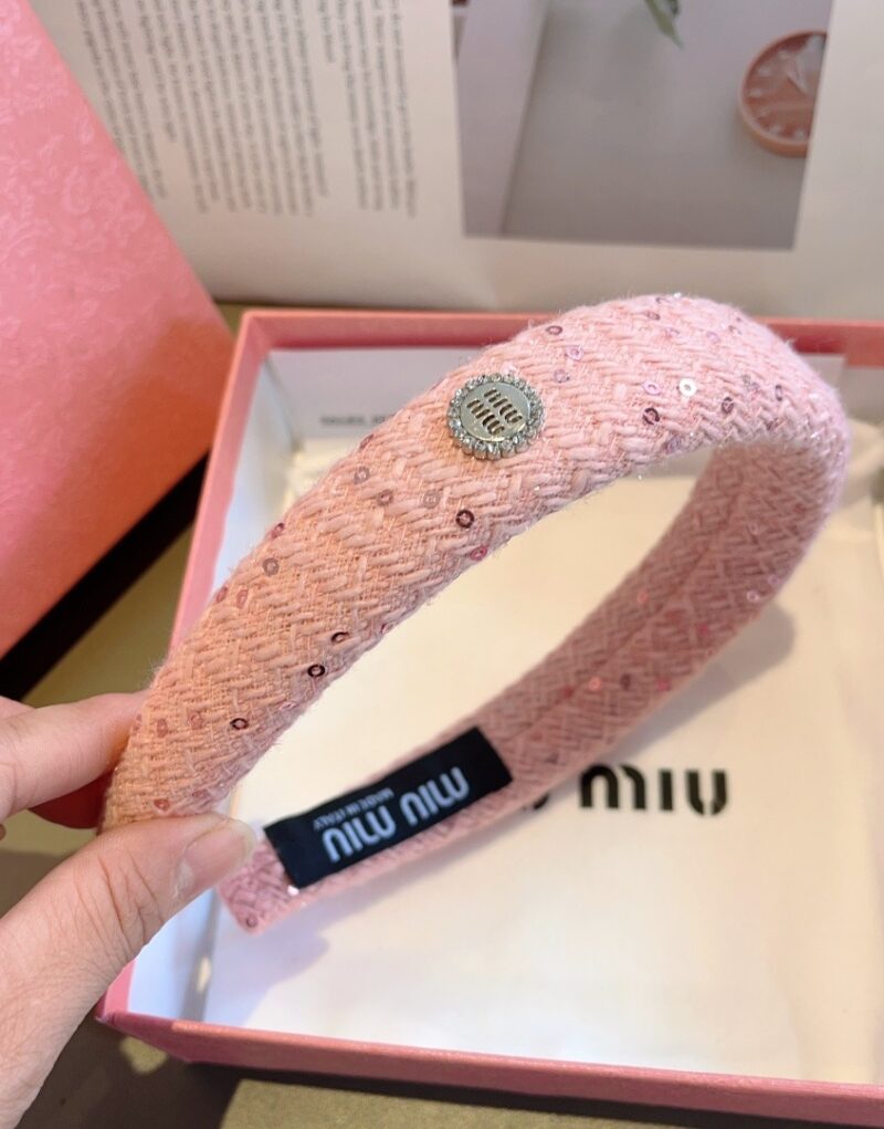 Miu Miu Hairband Pink For Women