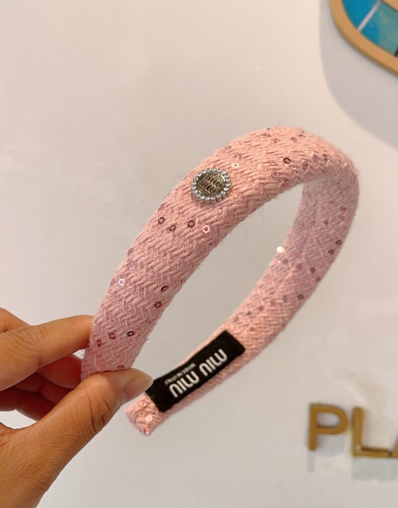 Miu Miu Hairband Pink For Women