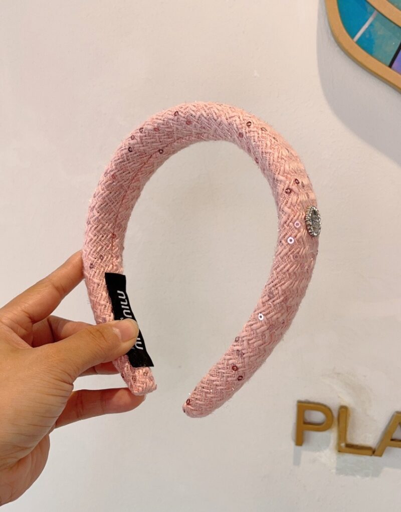 Miu Miu Hairband Pink For Women