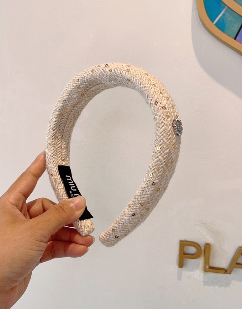 Miu Miu Hairband White For Women