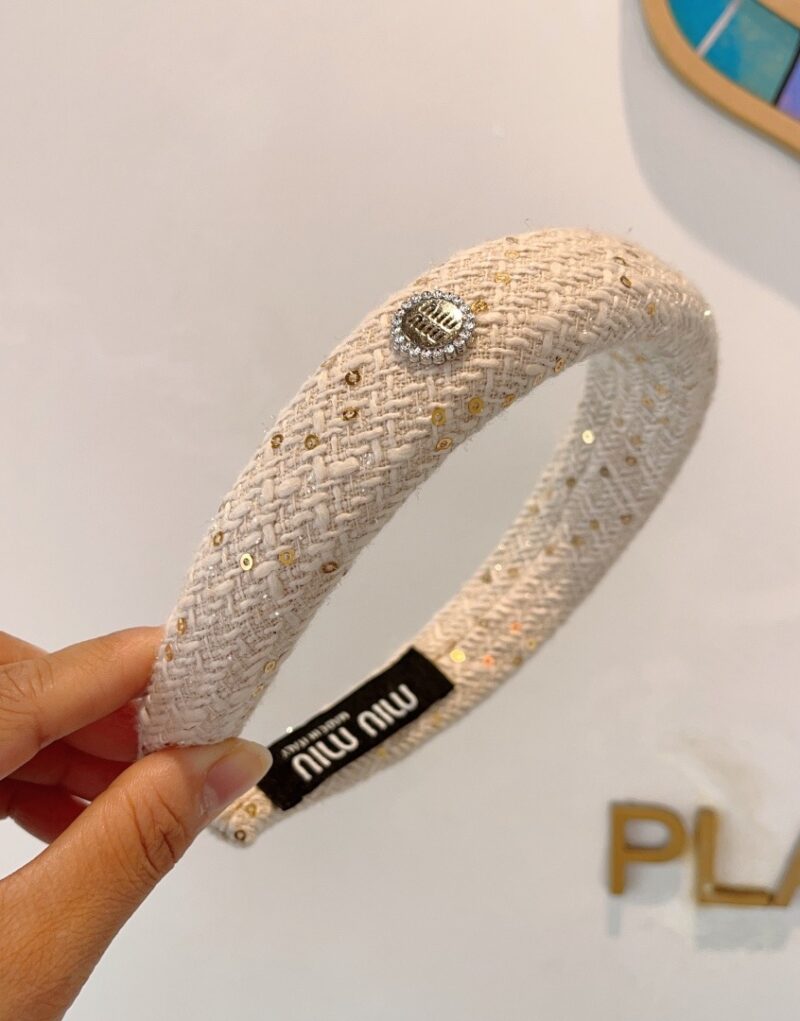 Miu Miu Hairband White For Women