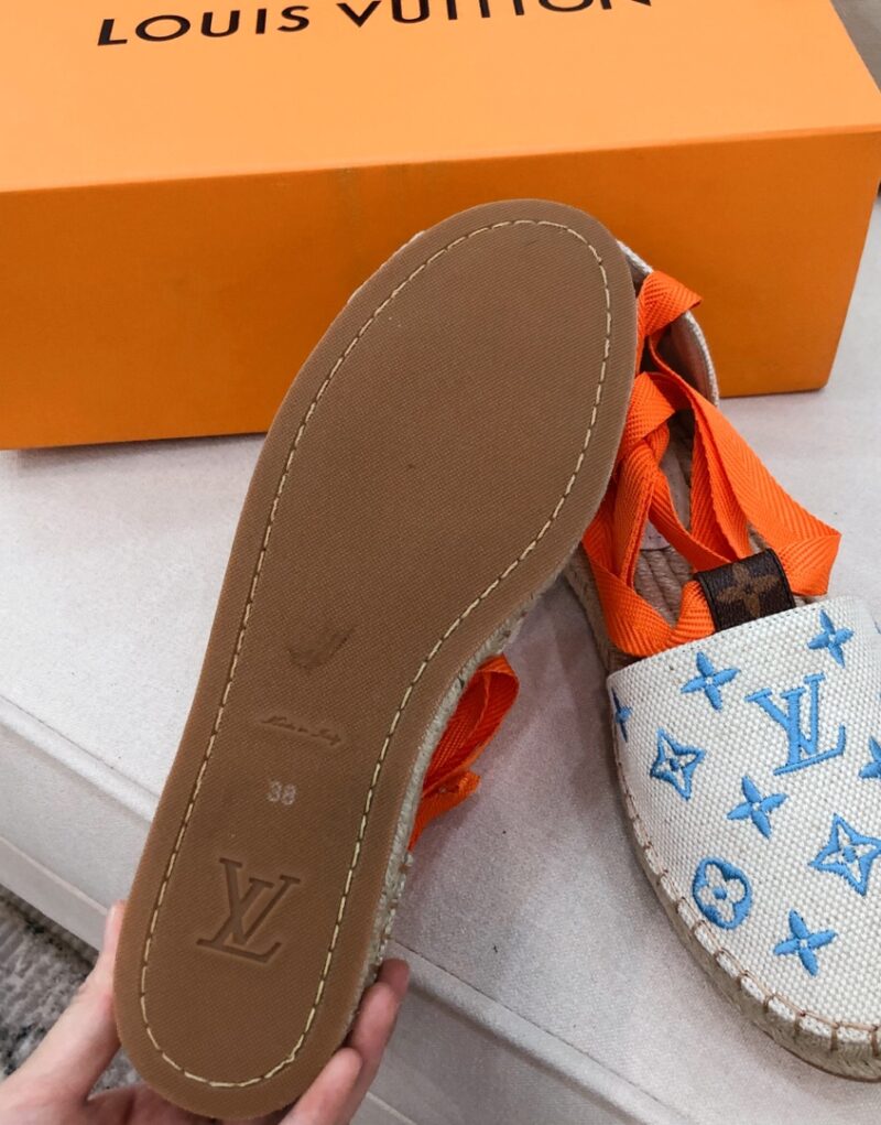 Louis Vuitton Women's Starboard Flat Espadrille Blue For Women LV
