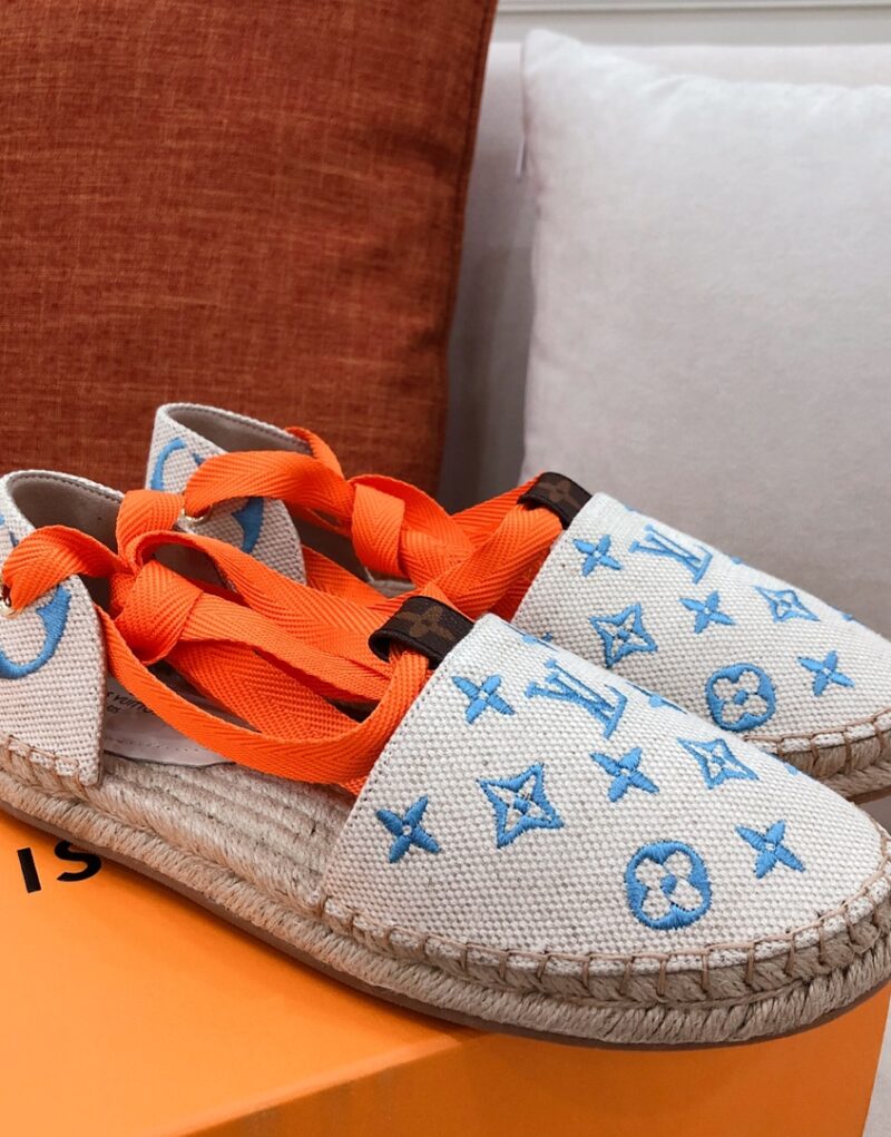 Louis Vuitton Women's Starboard Flat Espadrille Blue For Women LV