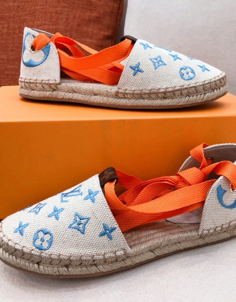 Louis Vuitton Women's Starboard Flat Espadrille Blue For Women LV