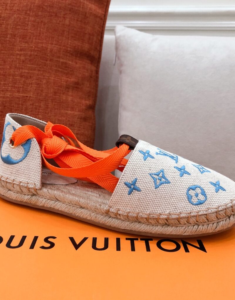 Louis Vuitton Women's Starboard Flat Espadrille Blue For Women LV