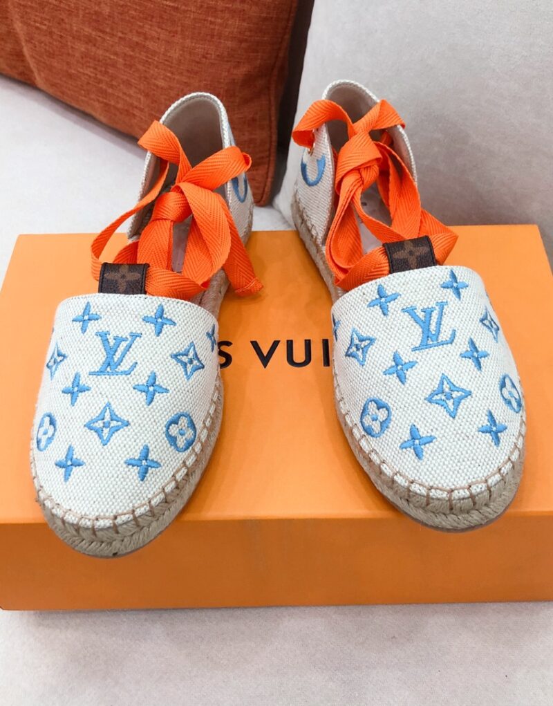 Louis Vuitton Women's Starboard Flat Espadrille Blue For Women LV