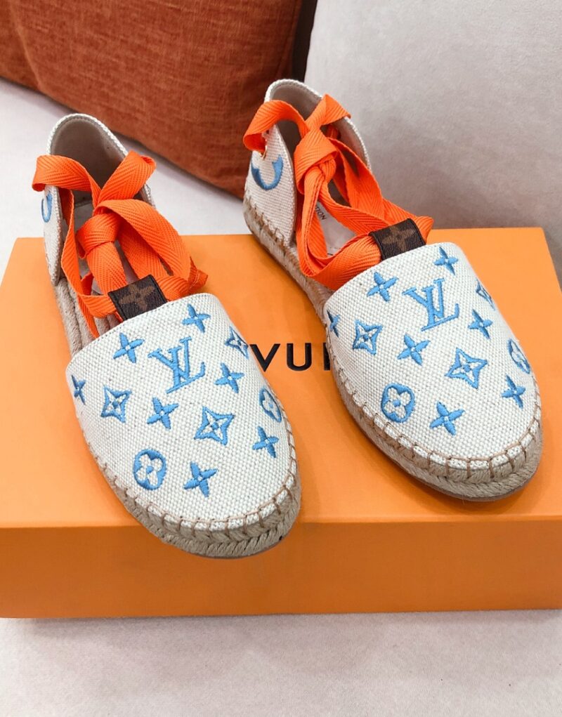 Louis Vuitton Women's Starboard Flat Espadrille Blue For Women LV