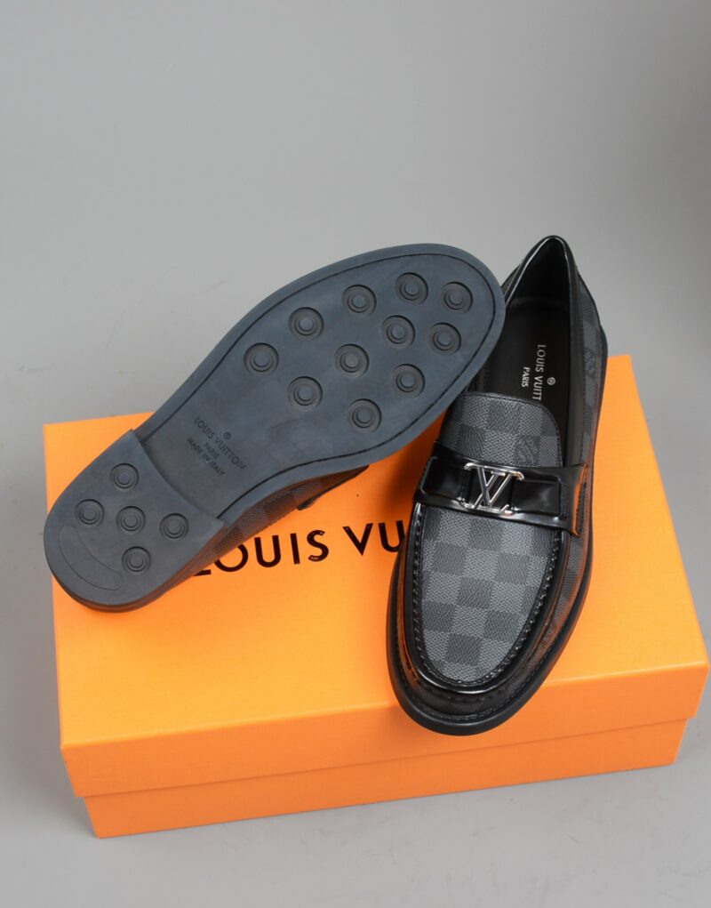 Louis Vuitton Monte Carlo Mocassin Damier Canvas Black For Men LV