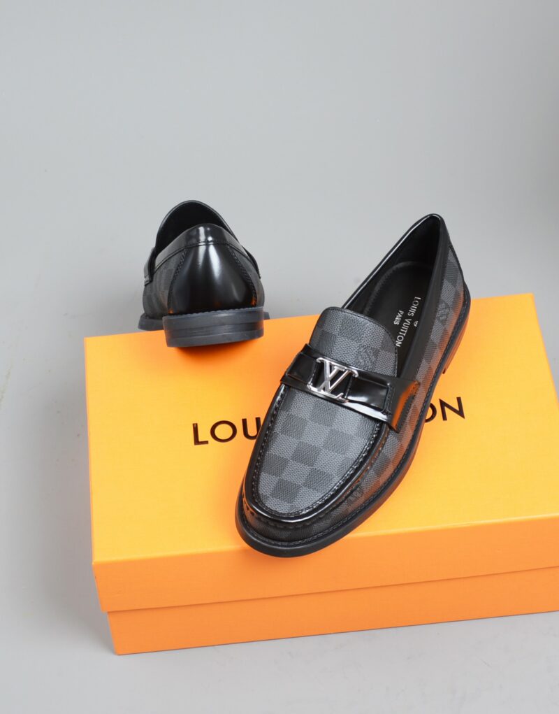 Louis Vuitton Monte Carlo Mocassin Damier Canvas Black For Men LV