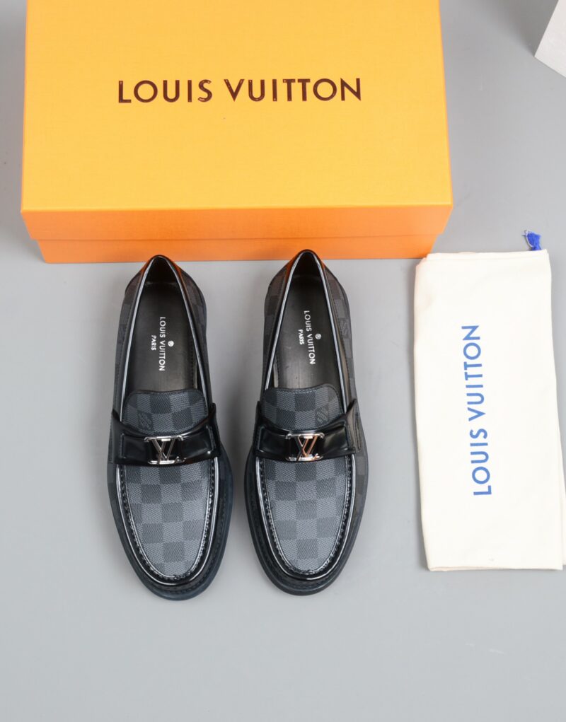 Louis Vuitton Monte Carlo Mocassin Damier Canvas Black For Men LV