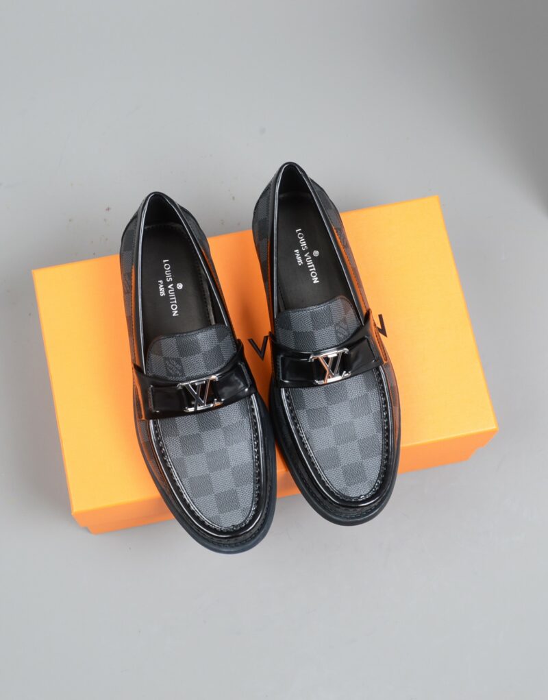 Louis Vuitton Monte Carlo Mocassin Damier Canvas Black For Men LV