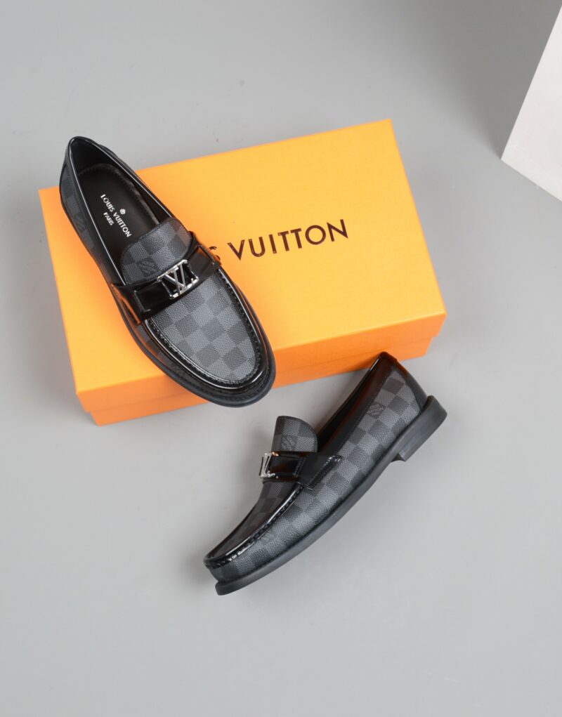 Louis Vuitton Monte Carlo Mocassin Damier Canvas Black For Men LV
