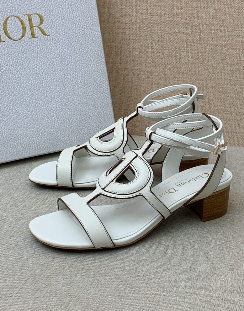 Christian Dior D Club Sandal 1.7 Inches White For Women CD