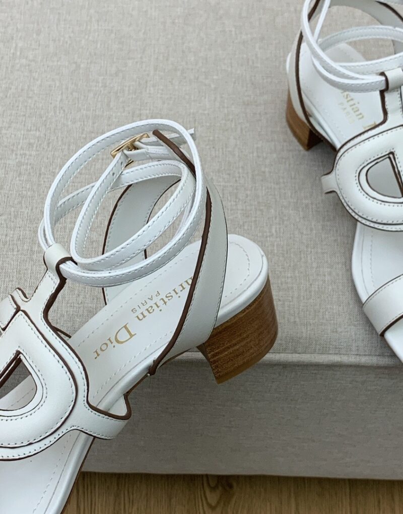 Christian Dior D Club Sandal 1.7 Inches White For Women CD