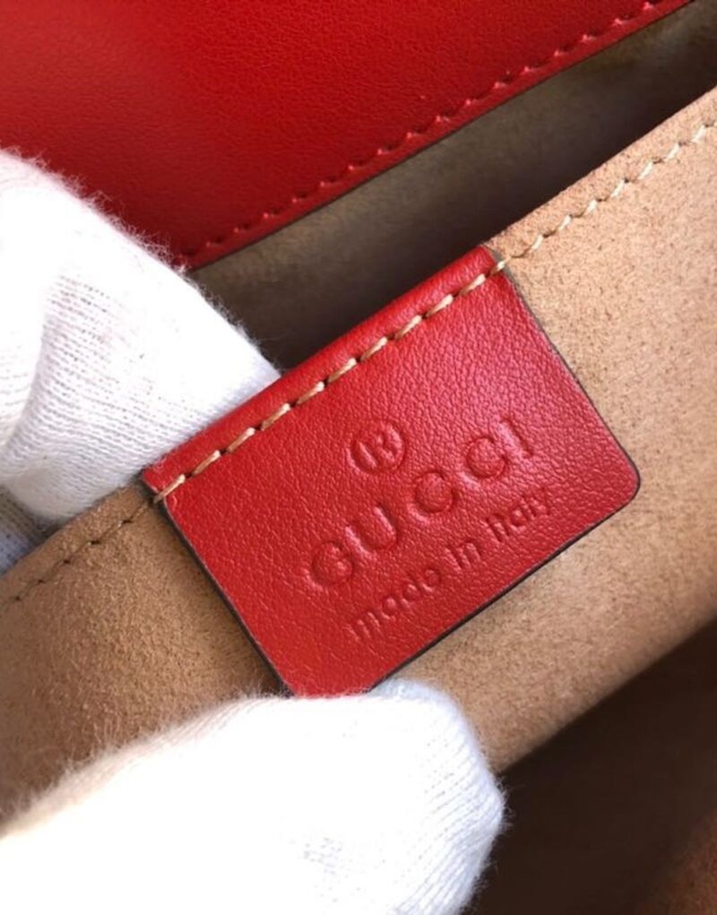 Gucci Marmont Matelassé Mini Bag Red 446744