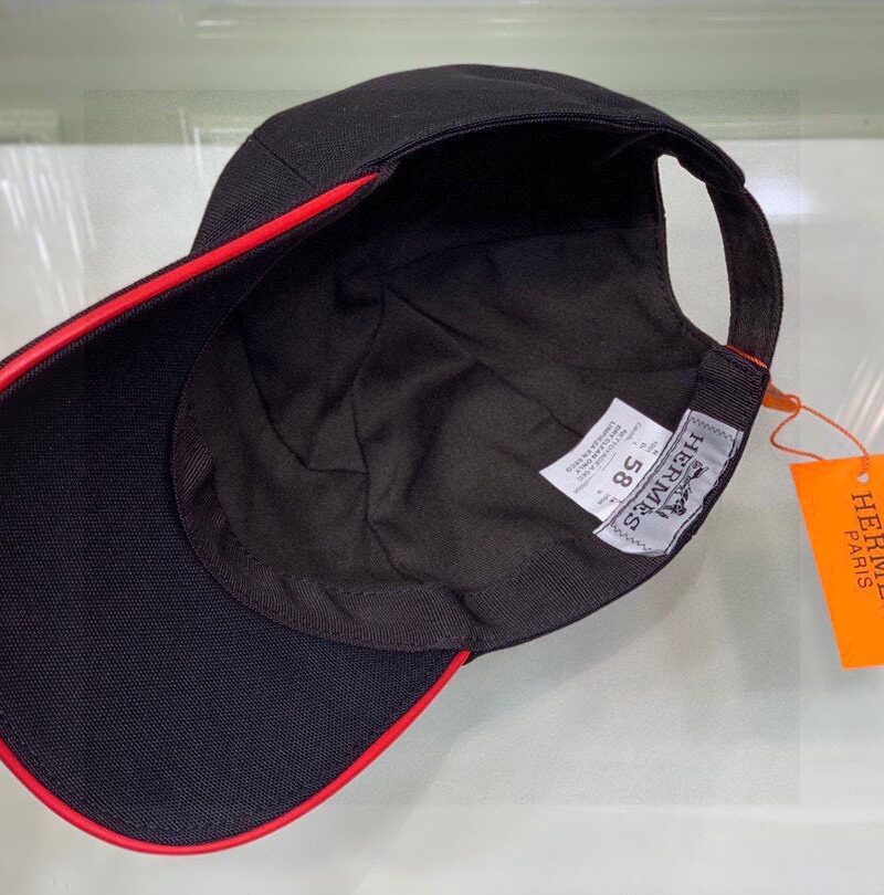 Hermes Davis H Primavera Cap Black Hermes Cap