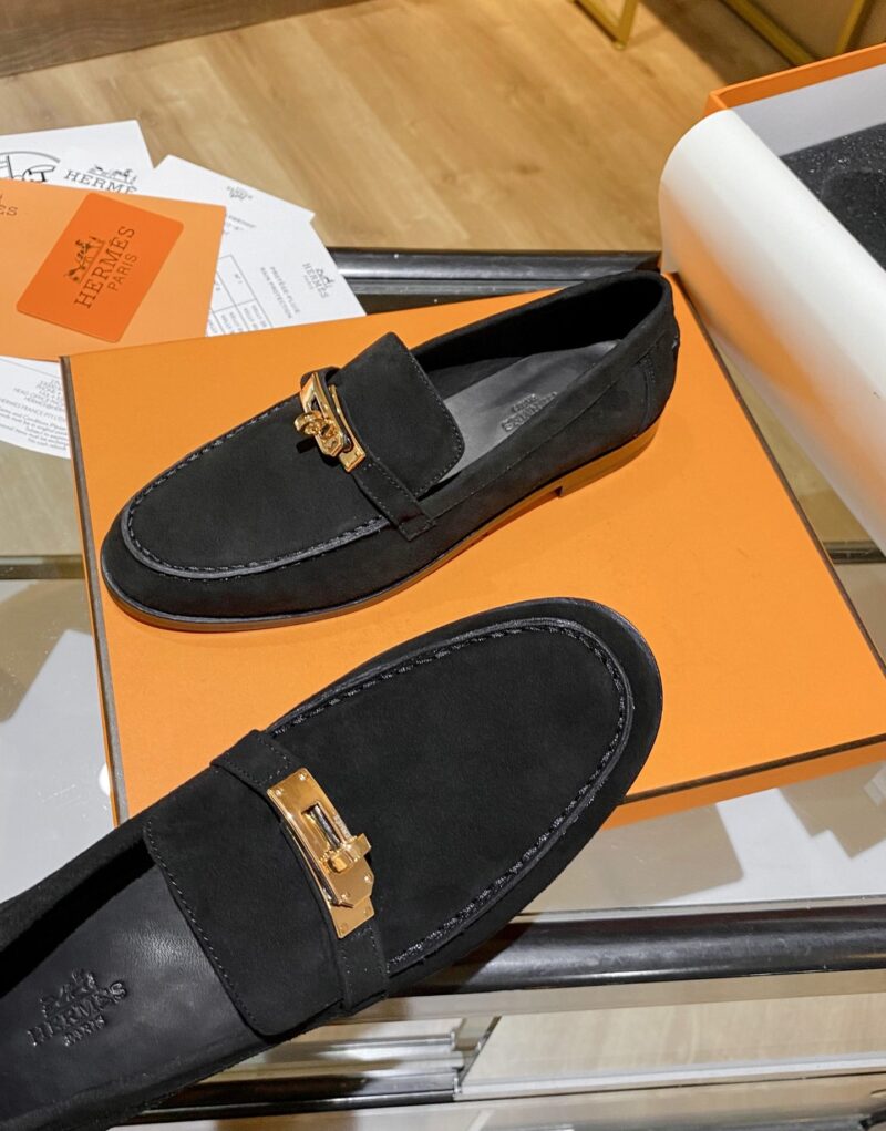 Hermes Destin Loafer Black For Women, Women’s Shoes H212116Z 9M360