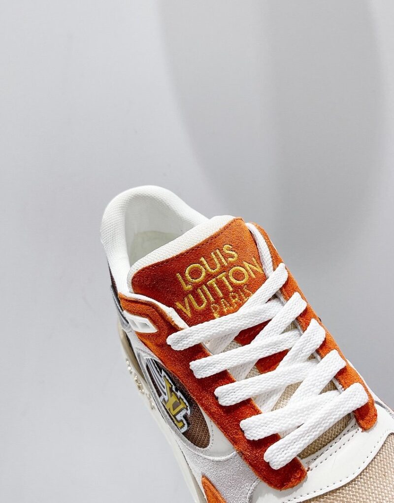 Louis Vuitton Run Away Sneaker Monogram Material Orange For Women LV
