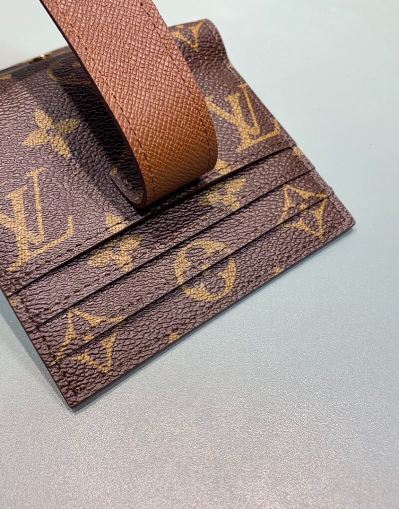Louis Vuitton Victorine Card Holder Wallet Monogram Canvas For Women, Women's Wallet 4.7in/12cm LV M66533