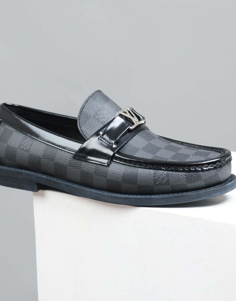 Louis Vuitton Monte Carlo Mocassin Damier Canvas Black For Men LV