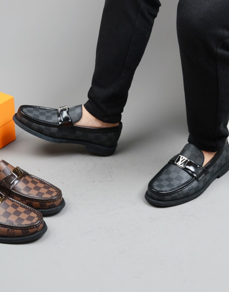 Louis Vuitton Monte Carlo Mocassin Damier Canvas Black For Men LV