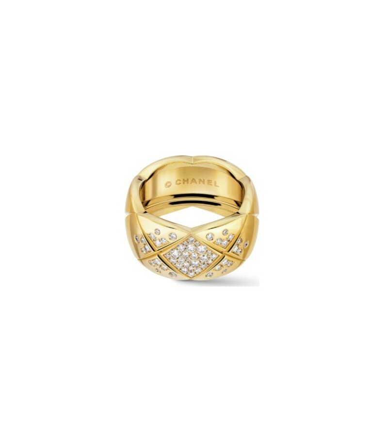 Chanel Coco Crush Ring Yellow Gold Large Version For Women J10862