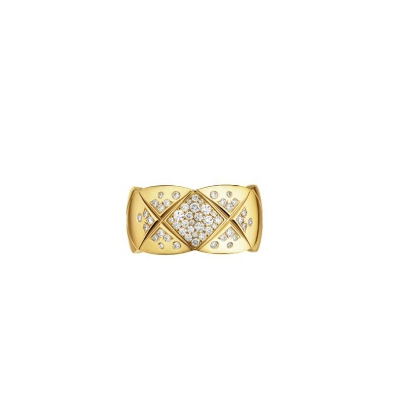 Chanel Coco Crush Ring Yellow Gold Large Version For Women J10862