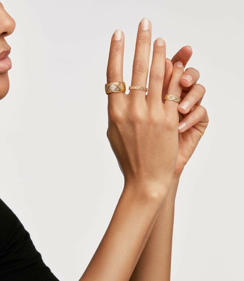 Chanel Coco Crush Ring Yellow Gold Large Version For Women J10862