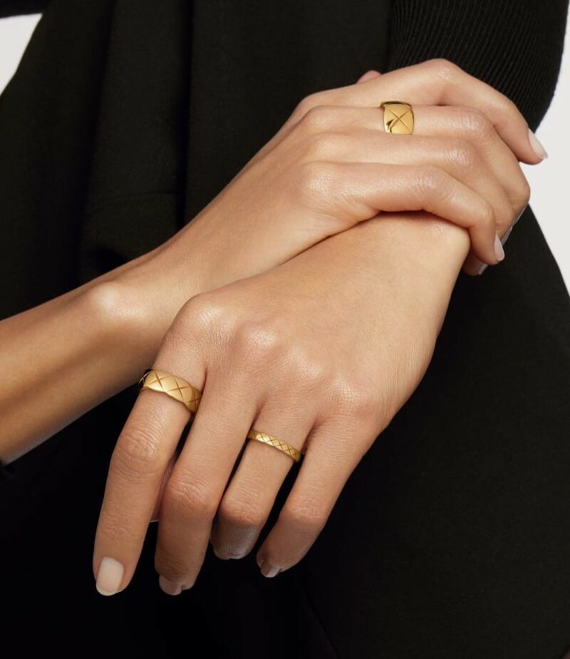 Chanel Coco Crush Ring Yellow Gold Small Version For Women J10571