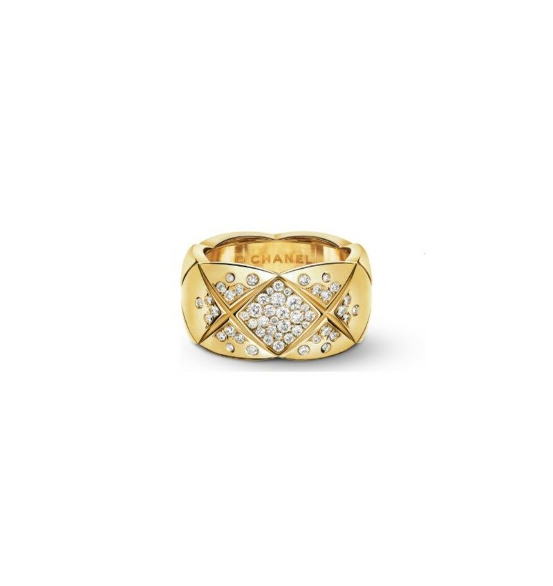 Chanel Coco Crush Ring Yellow Gold Large Version For Women J10862